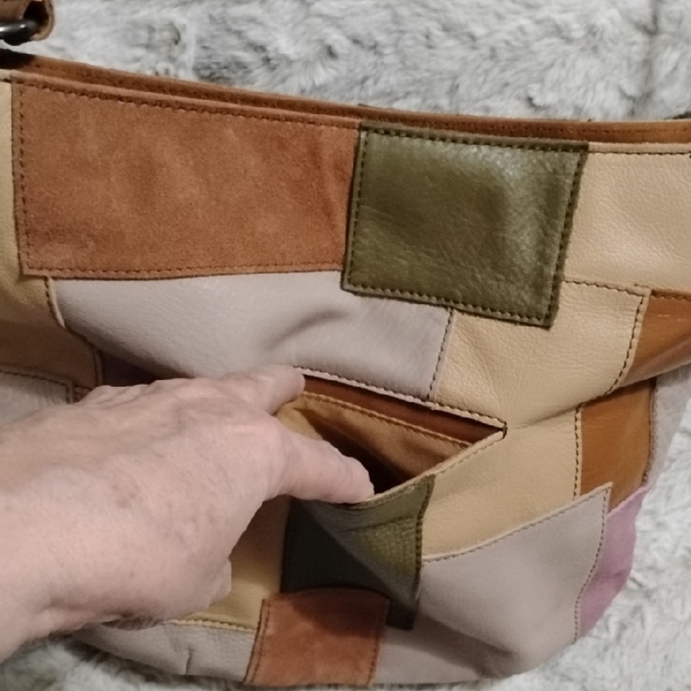 The Sak Multicolor Patchwork Leather Shoulder Bag… - image 2